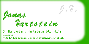 jonas hartstein business card